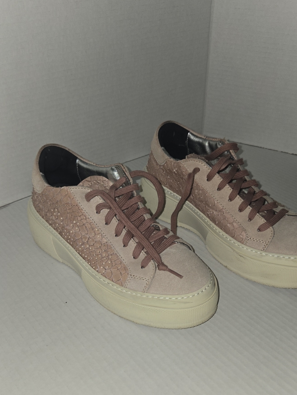 Women’s P448 Blush Pink Platform Sneakers